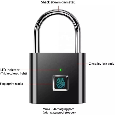 수하물 핸드백을위한 미니 스마트 자물쇠 원터치 오픈 스마트 보안 열쇠가없는 자물쇠