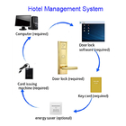 금색 Mifare 호텔 키 카드 문 잠금 무료 관리 소프트웨어 시스템