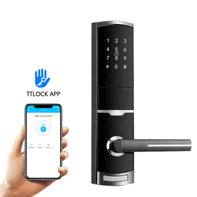진크 합금 비밀번호 잠금 TTlock Tuya 앱과 함께 전자 스마트 문 잠금