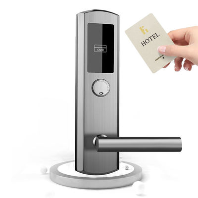 SUS304 현명한 RFID 호텔 잠금장치 시스템 전자 도어 키 카드 손잡이